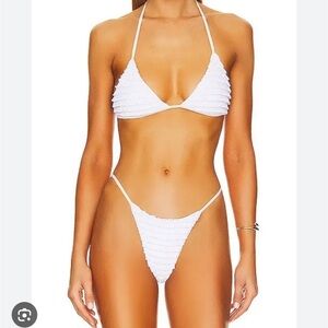 Frankies Bikinis x Sydney Sweeney White Bikini Set